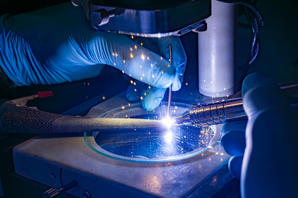 Процесс пайки до нанесения покрытия на аддитивный протез